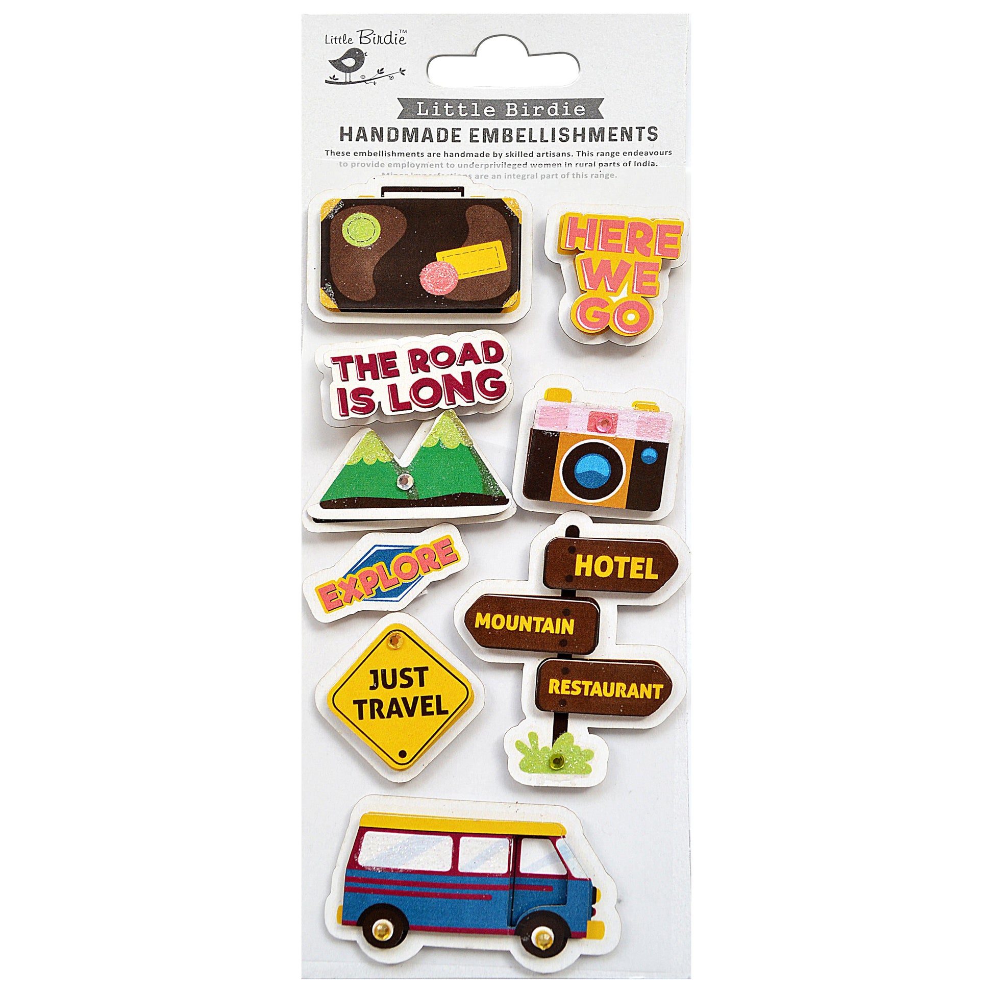 Travel Themed Stickers from Little Birdie