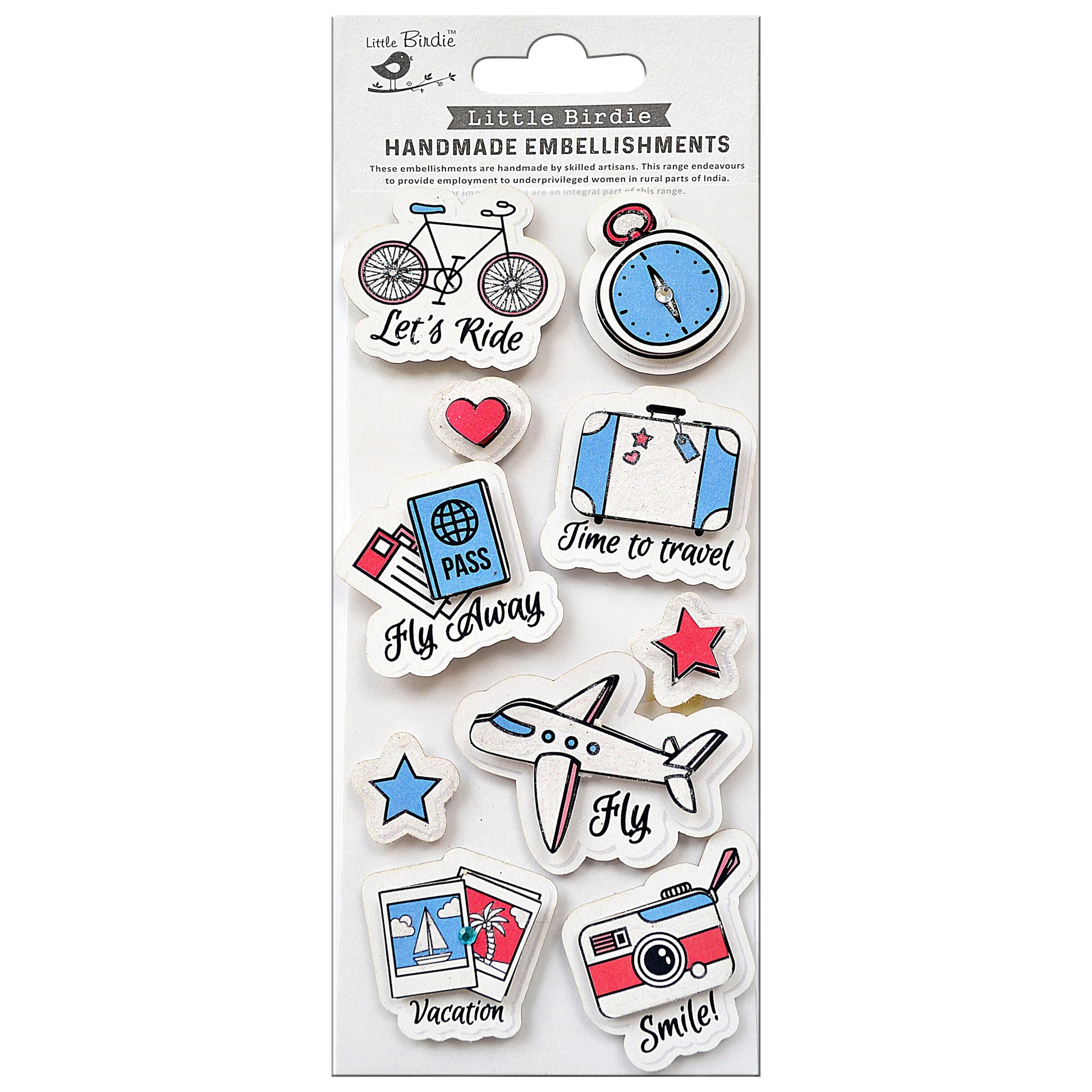 Travel Themed Stickers from Little Birdie
