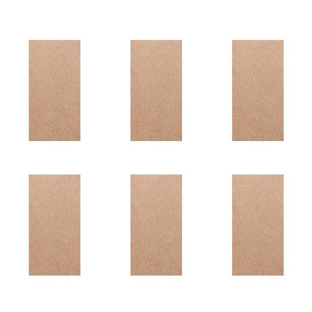 Little Birdie 1.9" x 3.9" MDF Rectangles, 6 pack