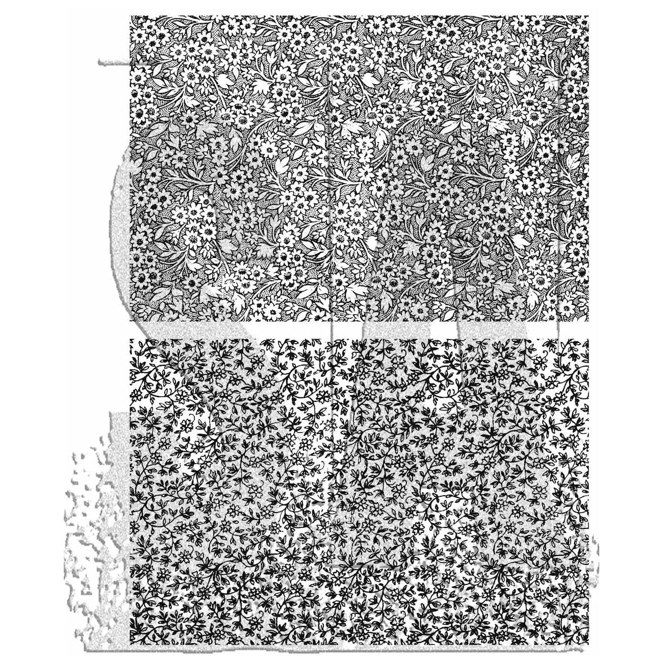 Tim Holtz Cling Stamps - Backgrounds & Textures