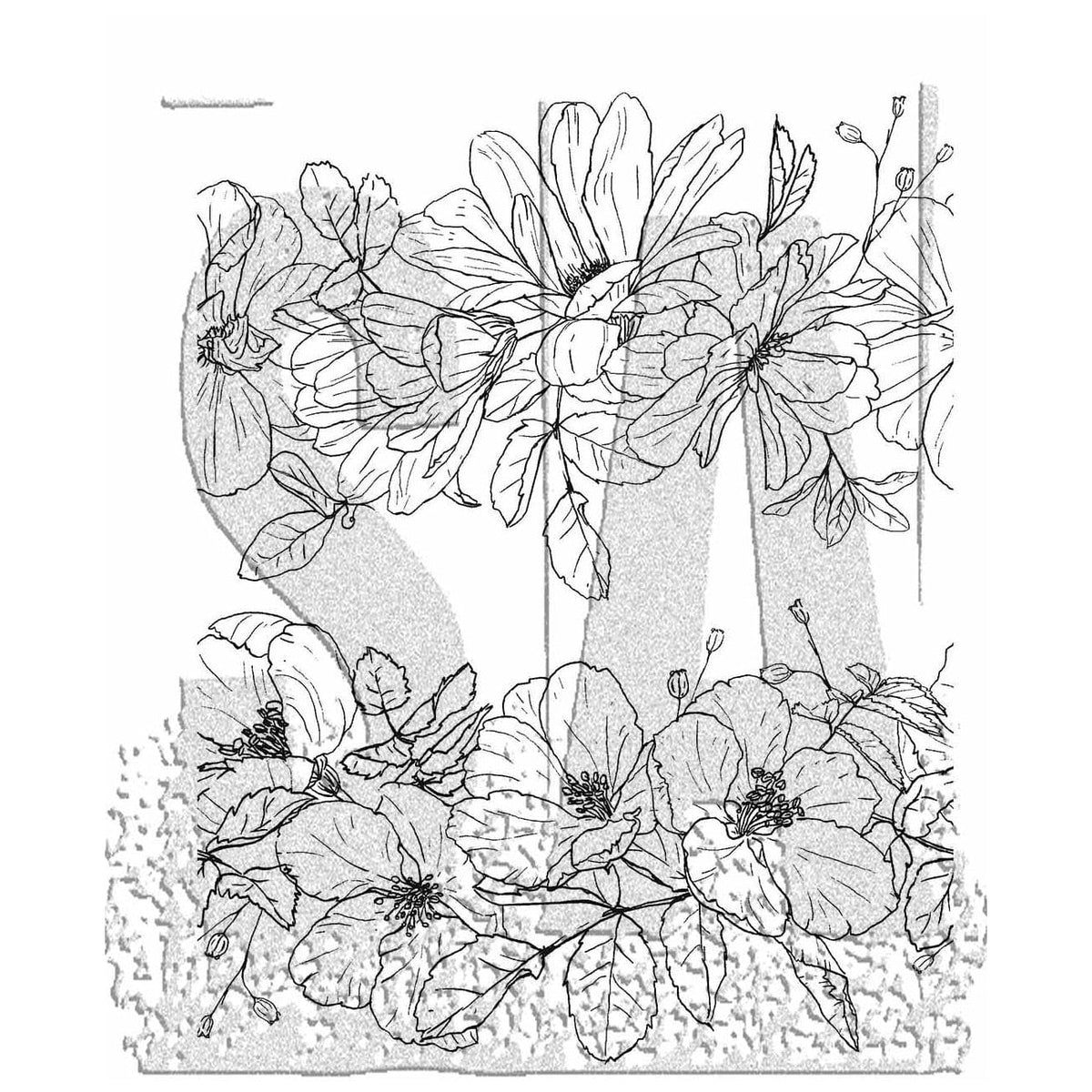 Tim Holtz Cling Stamps - Flowers, Leaves & Botanicals