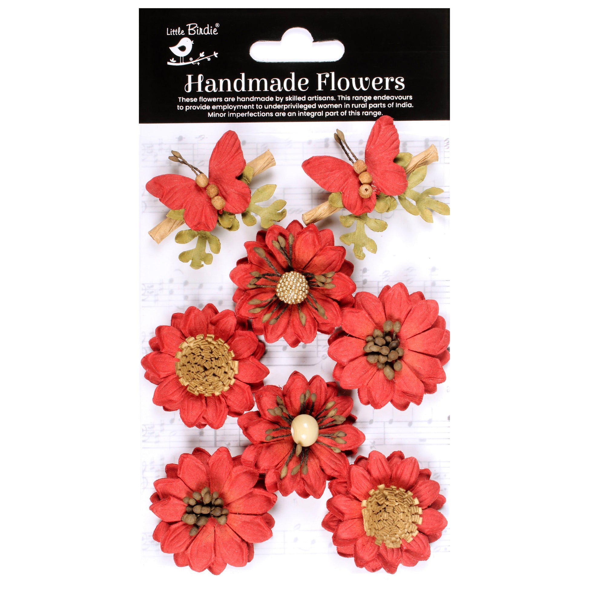 Arcadia Paper Flowers and Butterflies from Little Birdie