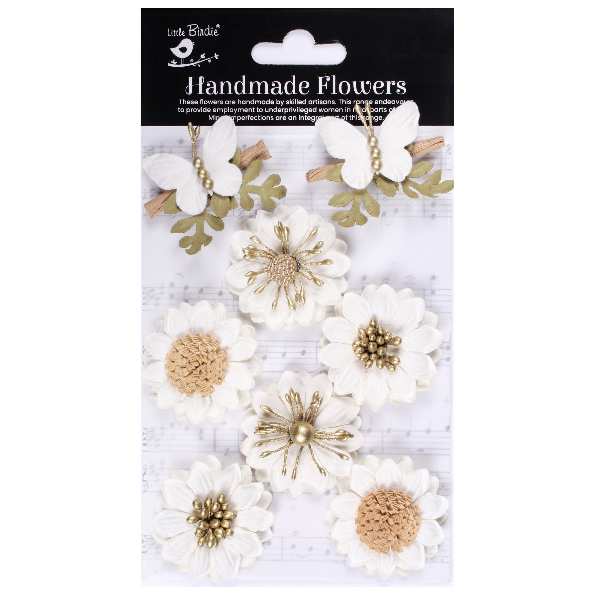 Arcadia Paper Flowers and Butterflies from Little Birdie