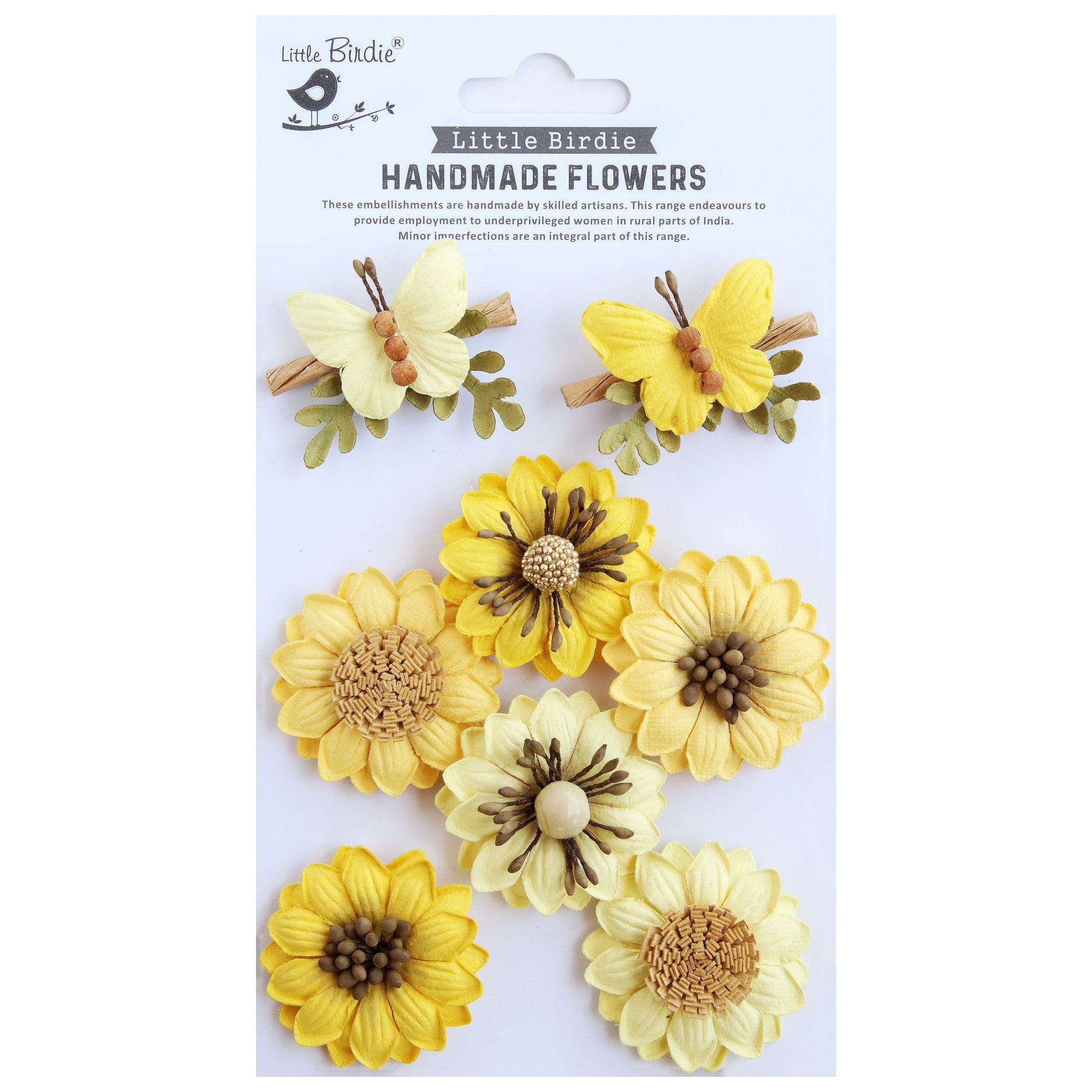 Arcadia Paper Flowers and Butterflies from Little Birdie