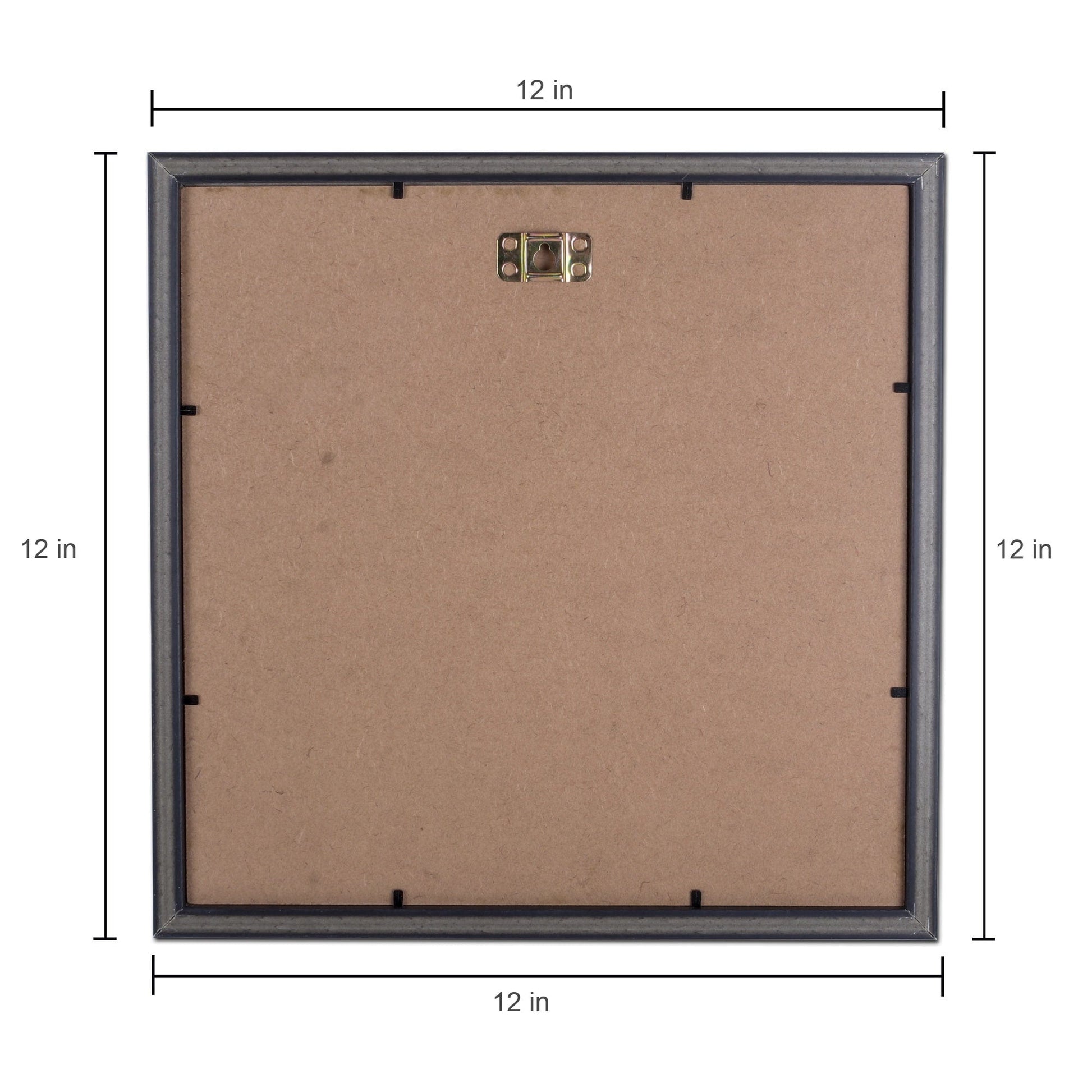 12"x12" Canvas Panel with Narrow Black Frame