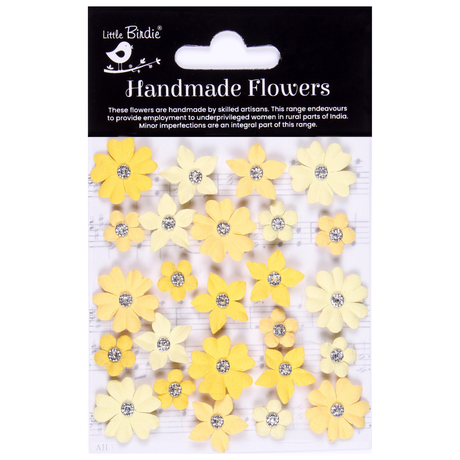 Karolina Paper Flowers with Jewel Centers from Little Birdie