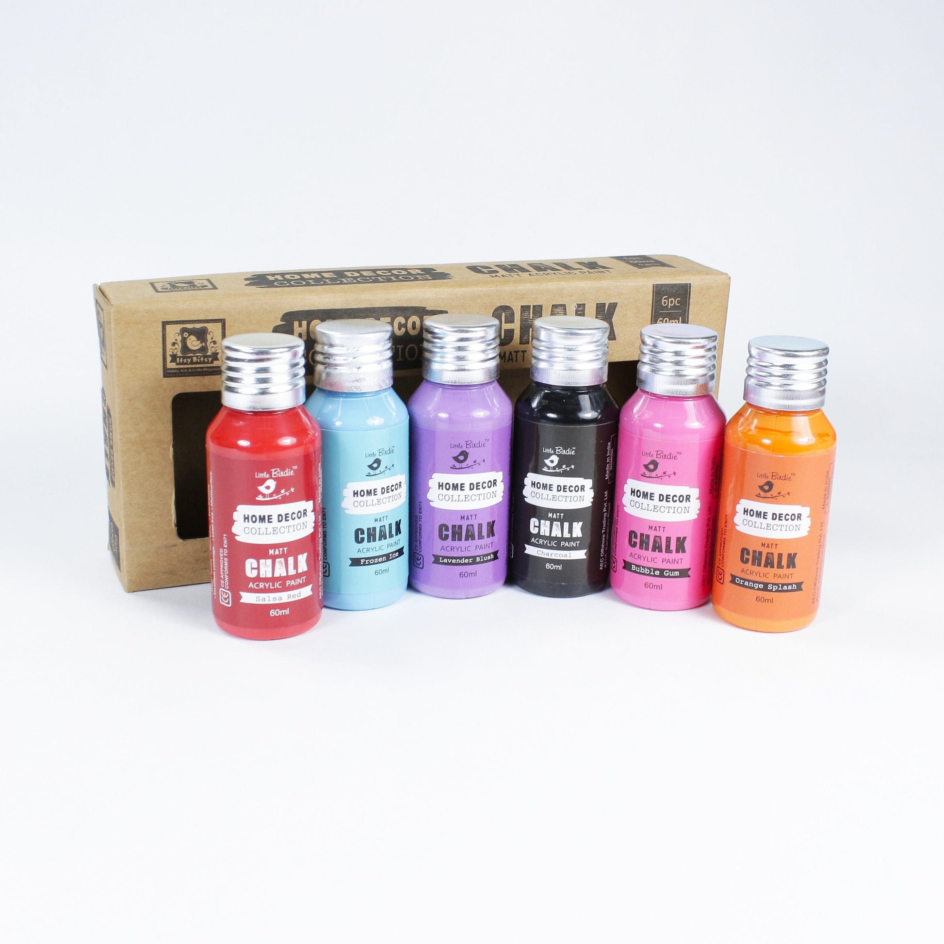 Matte Acrylic Chalk Paint Sets from Little Birdie