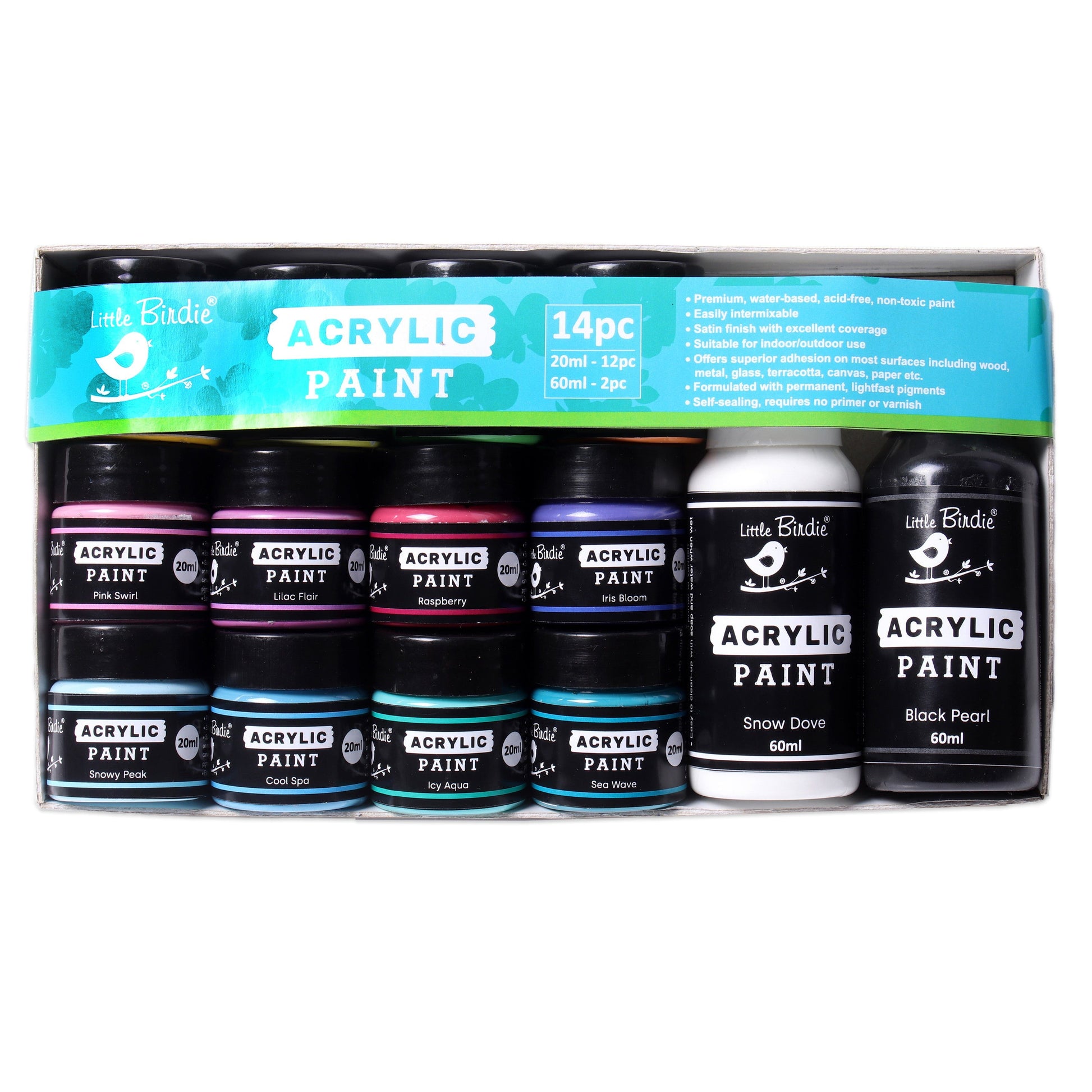 Little Birdie Premium Multi-Surface Acrylic Craft Paint