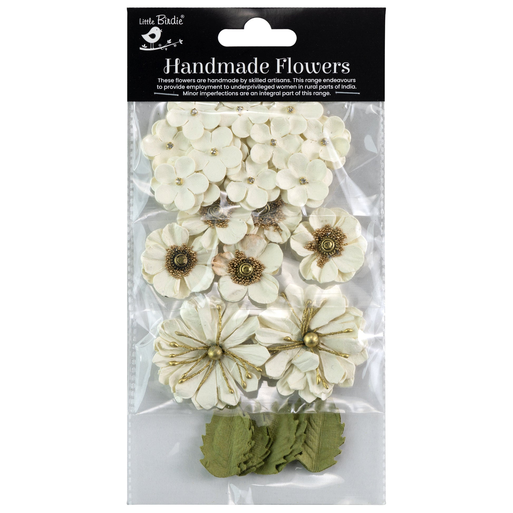 Renae Mixed Jeweled Paper Flowers from Little Birdie