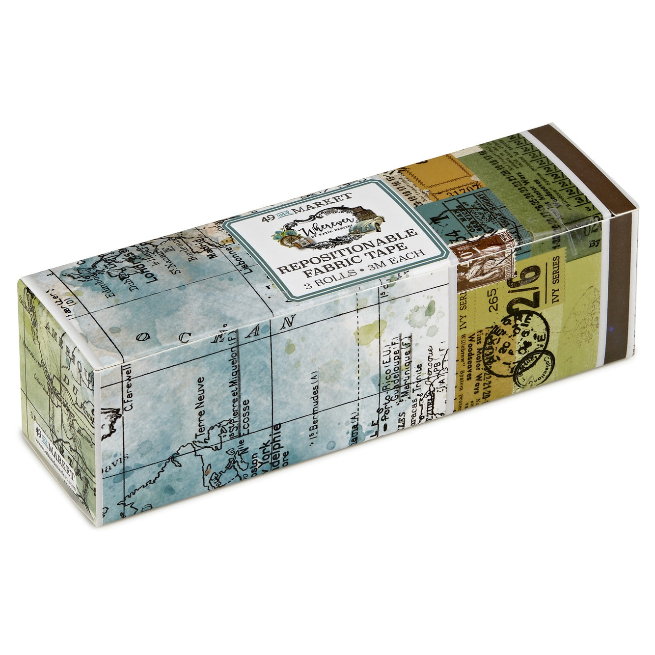 49 and Market Repositionable Fabric Tape Rolls