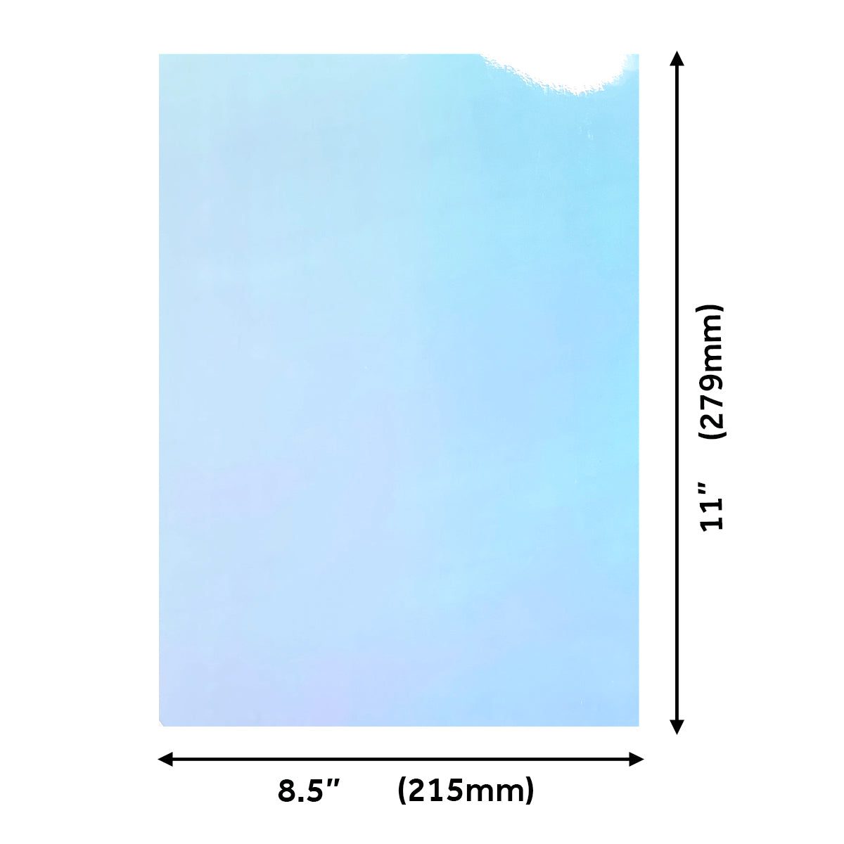 Craft Perfect 8.5x11 Iridescent Mirror Cardstock Pack