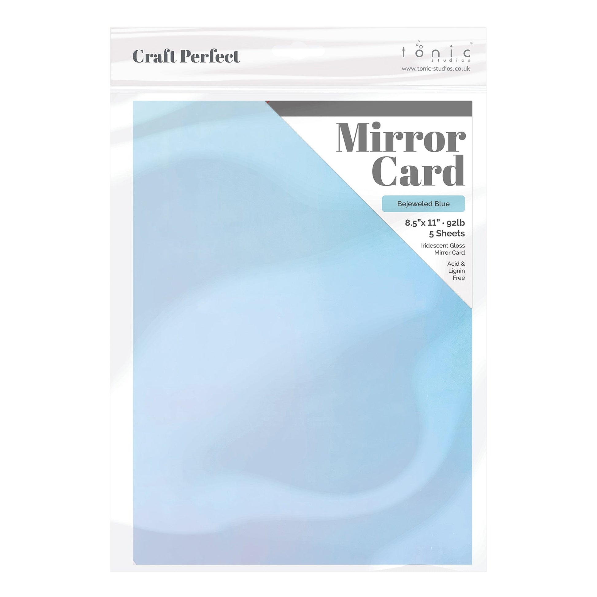 Craft Perfect 8.5x11 Iridescent Mirror Cardstock Pack