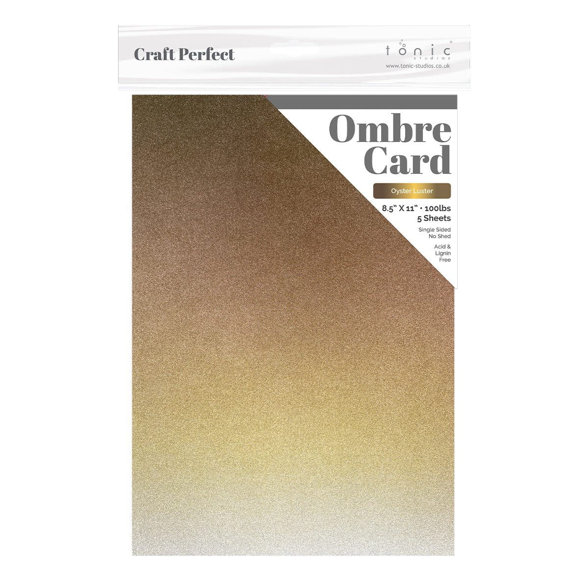 Craft Perfect Glitter Ombre Cardstock Pack