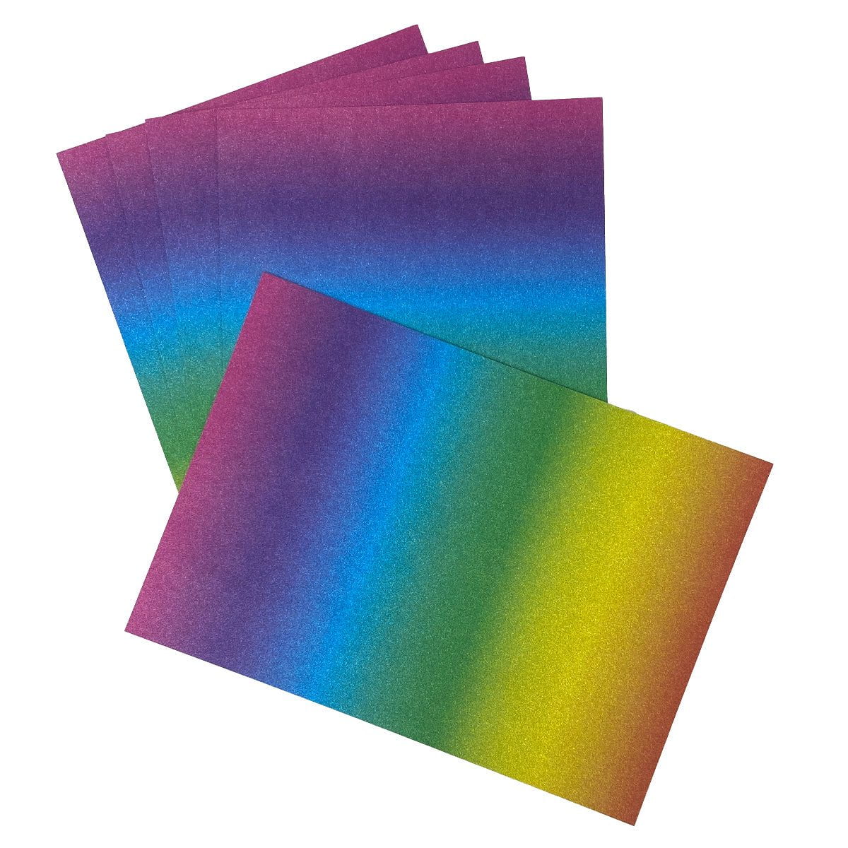 Craft Perfect Glitter Ombre Cardstock Pack
