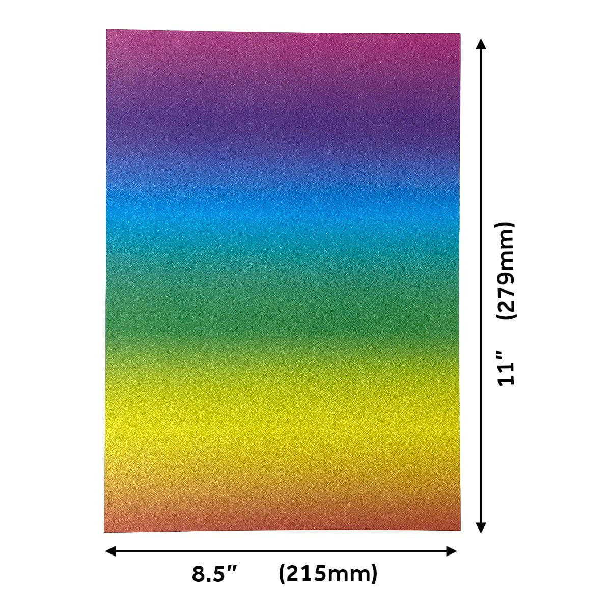 Craft Perfect Glitter Ombre Cardstock Pack