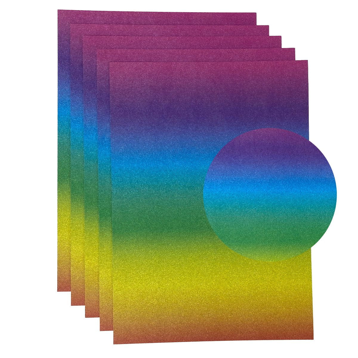 Craft Perfect Glitter Ombre Cardstock Pack