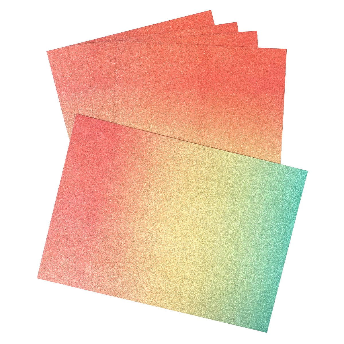 Craft Perfect Glitter Ombre Cardstock Pack