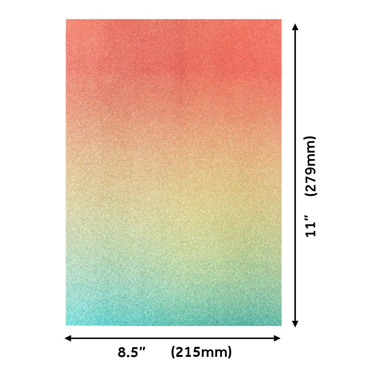Craft Perfect Glitter Ombre Cardstock Pack