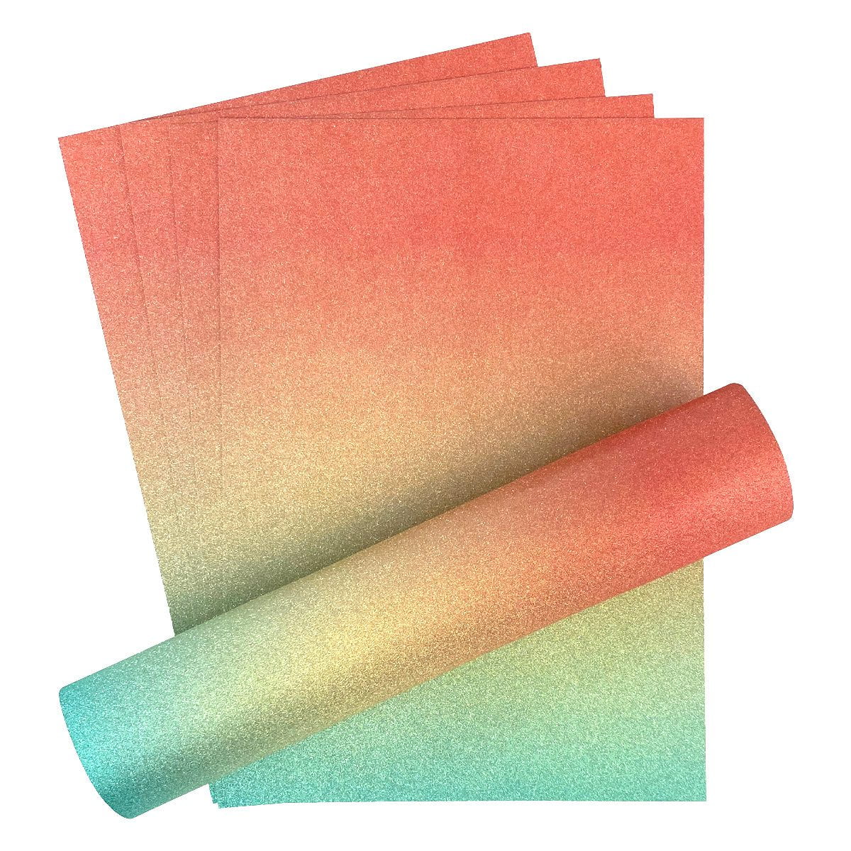 Craft Perfect Glitter Ombre Cardstock Pack