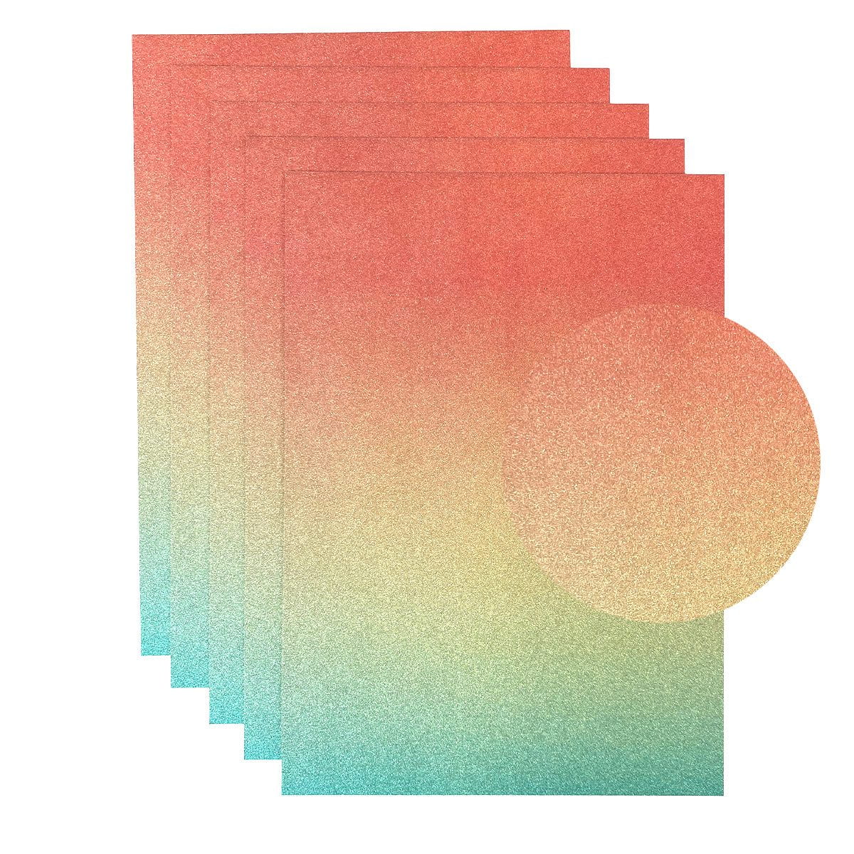 Craft Perfect Glitter Ombre Cardstock Pack
