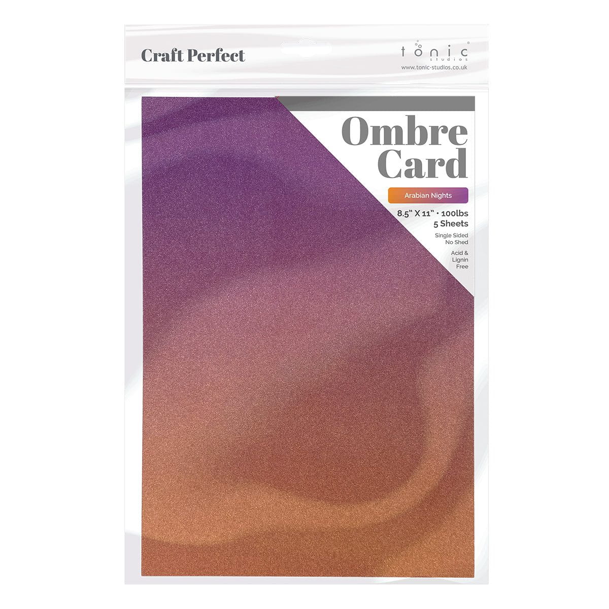 Craft Perfect Glitter Ombre Cardstock Pack