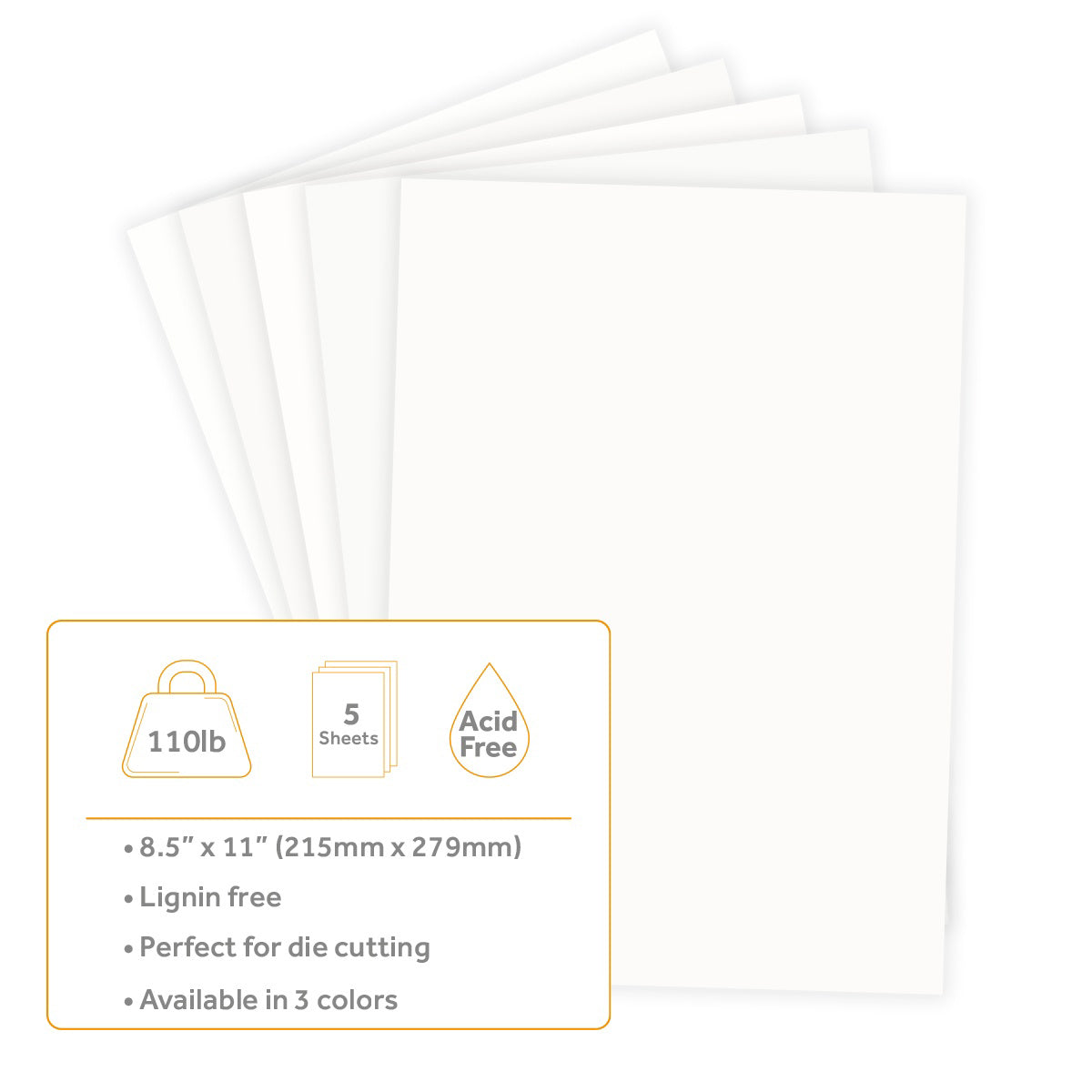 Craft Perfect 8.5x11" Heavyweight 110lb Smooth Cardstock Packs