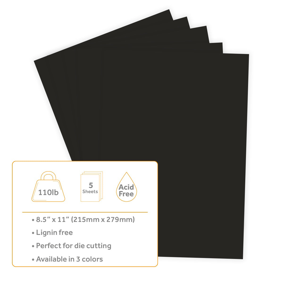 Craft Perfect 8.5x11" Heavyweight 110lb Smooth Cardstock Packs