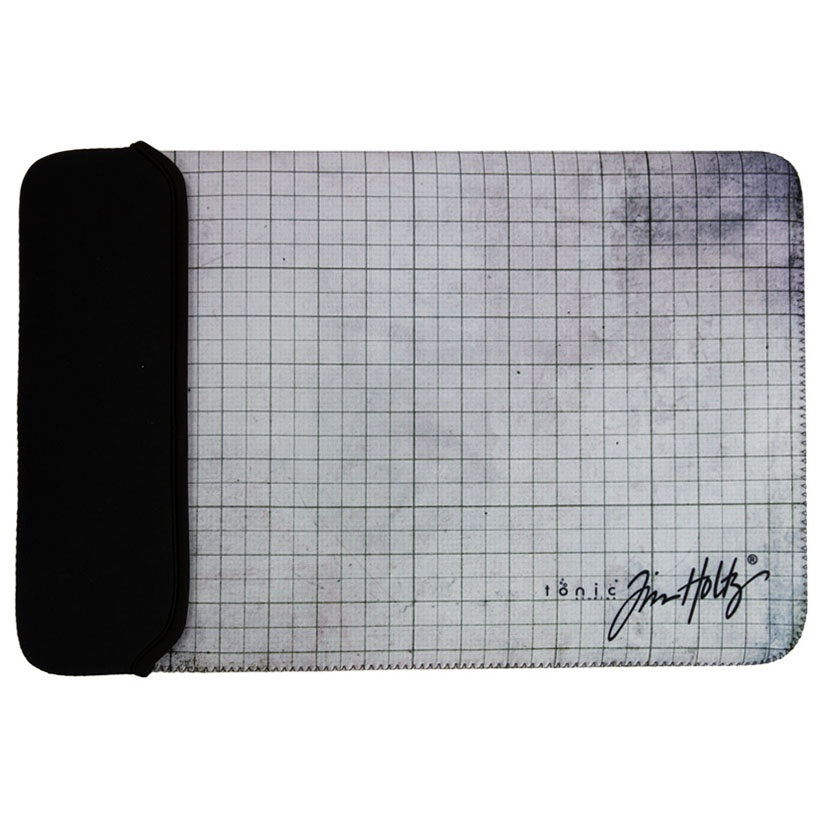 Tim Holtz White Glass Media Mat with Full Work Surface Grid