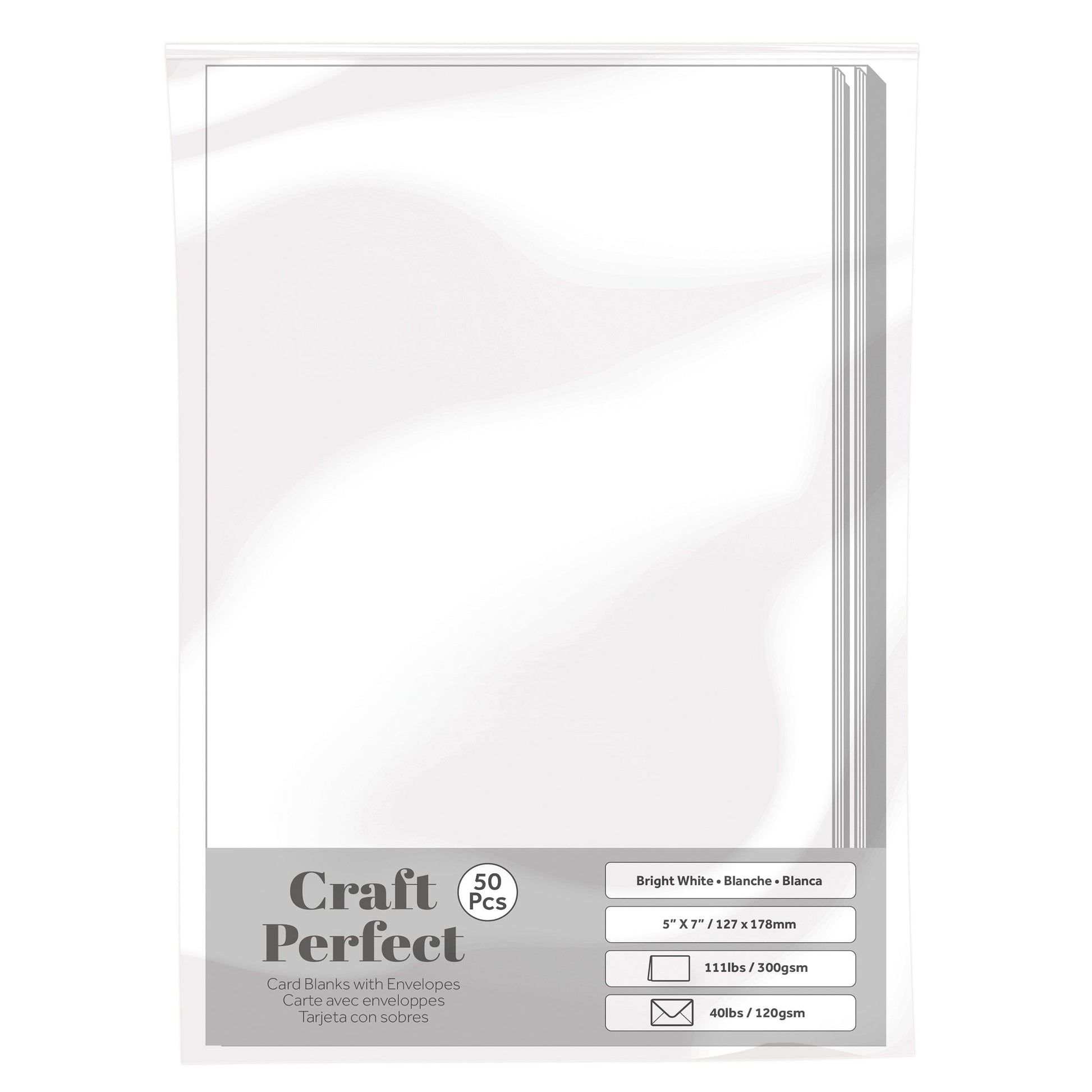 Bright White Blank Cards with Envelopes from Craft Perfect