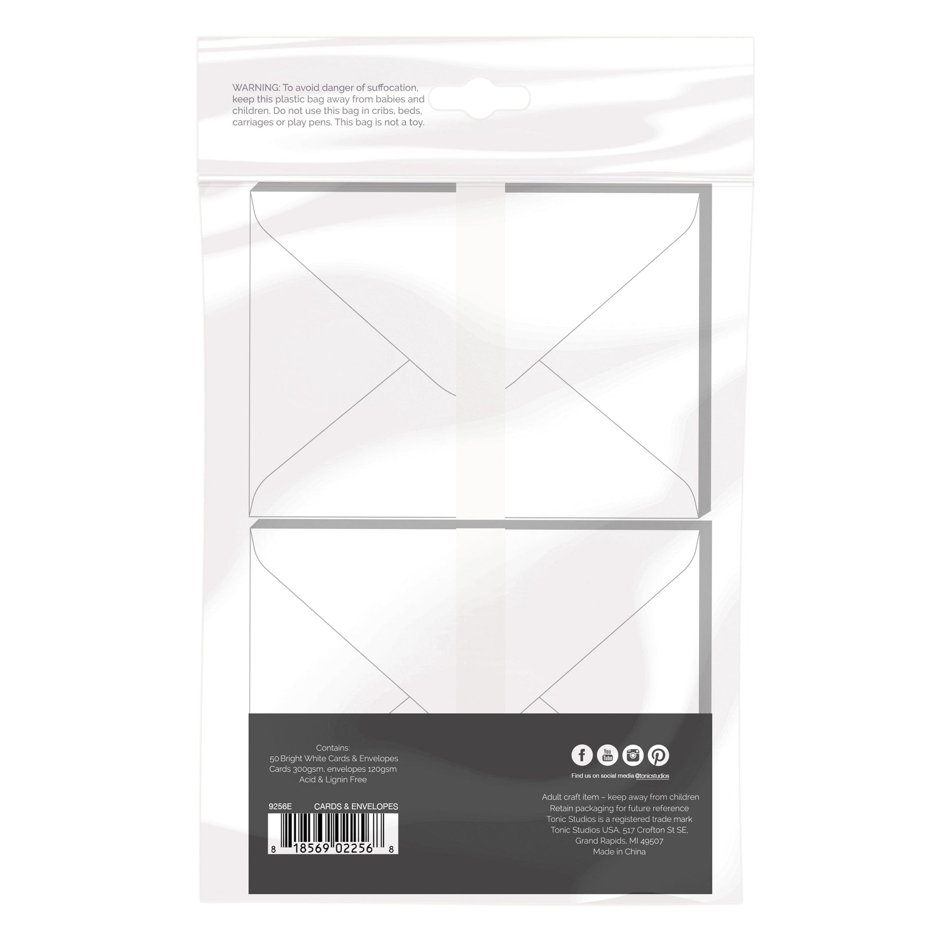 Bright White Blank Cards with Envelopes from Craft Perfect