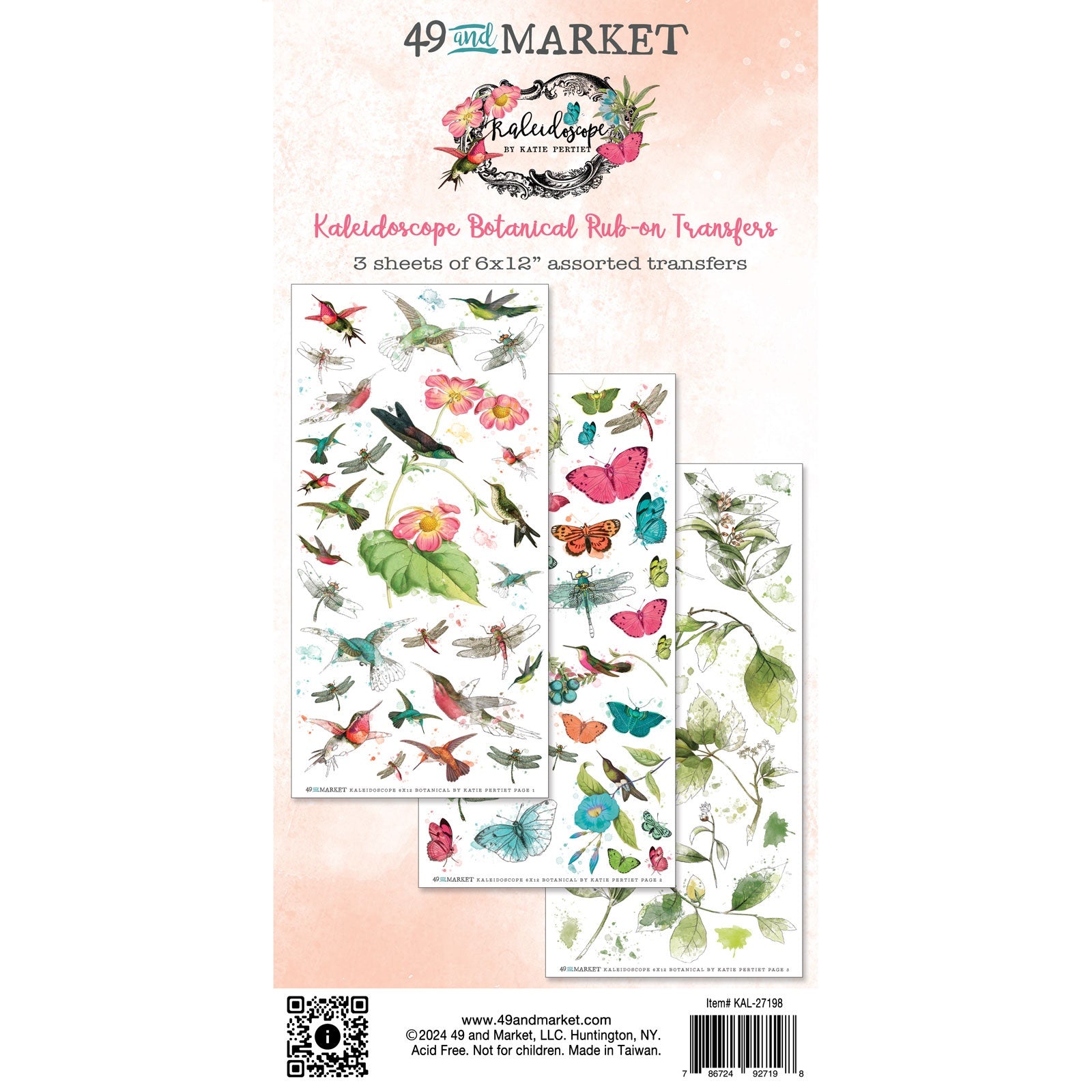 49 And Market Rub-On Transfer Set