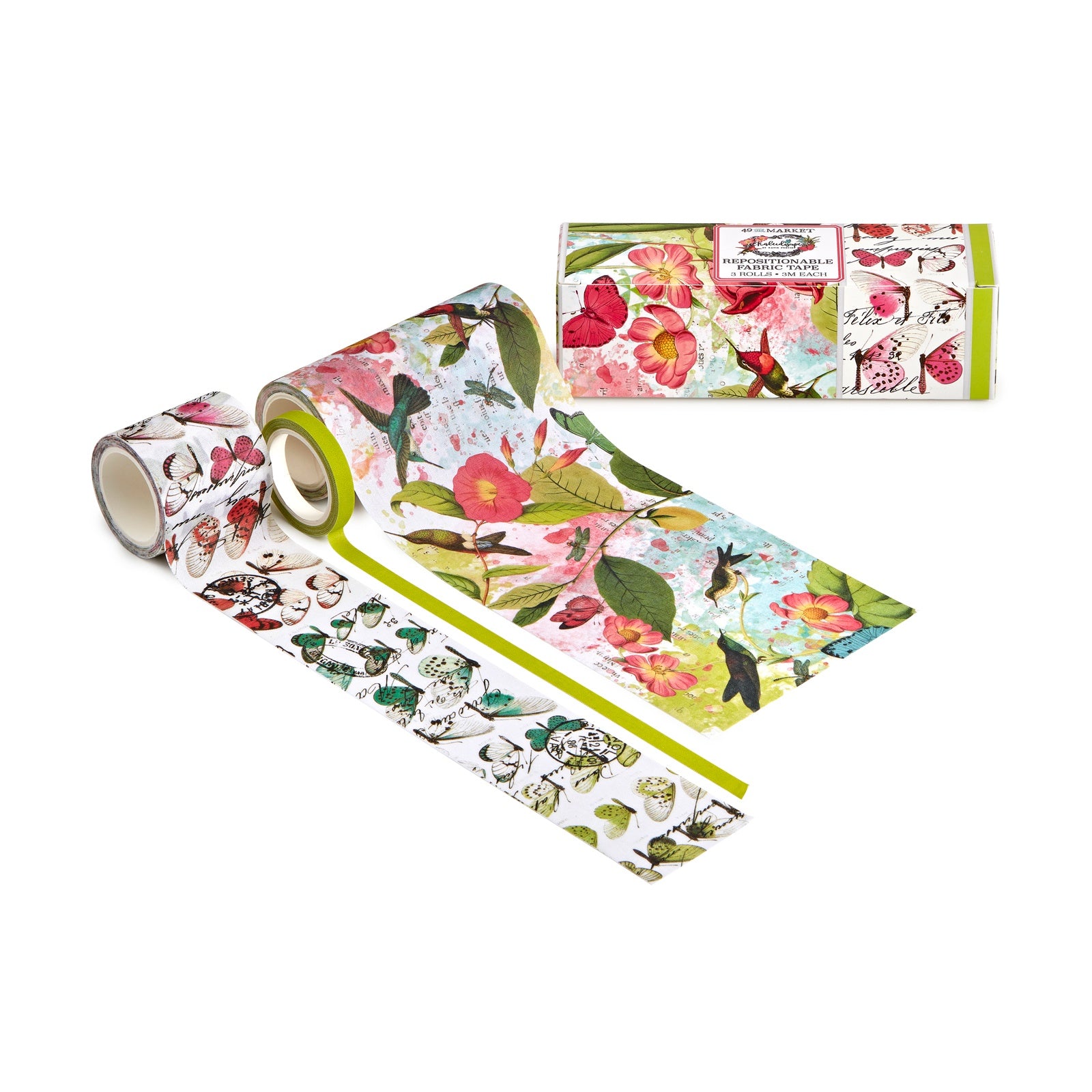 49 and Market Repositionable Fabric Tape Rolls