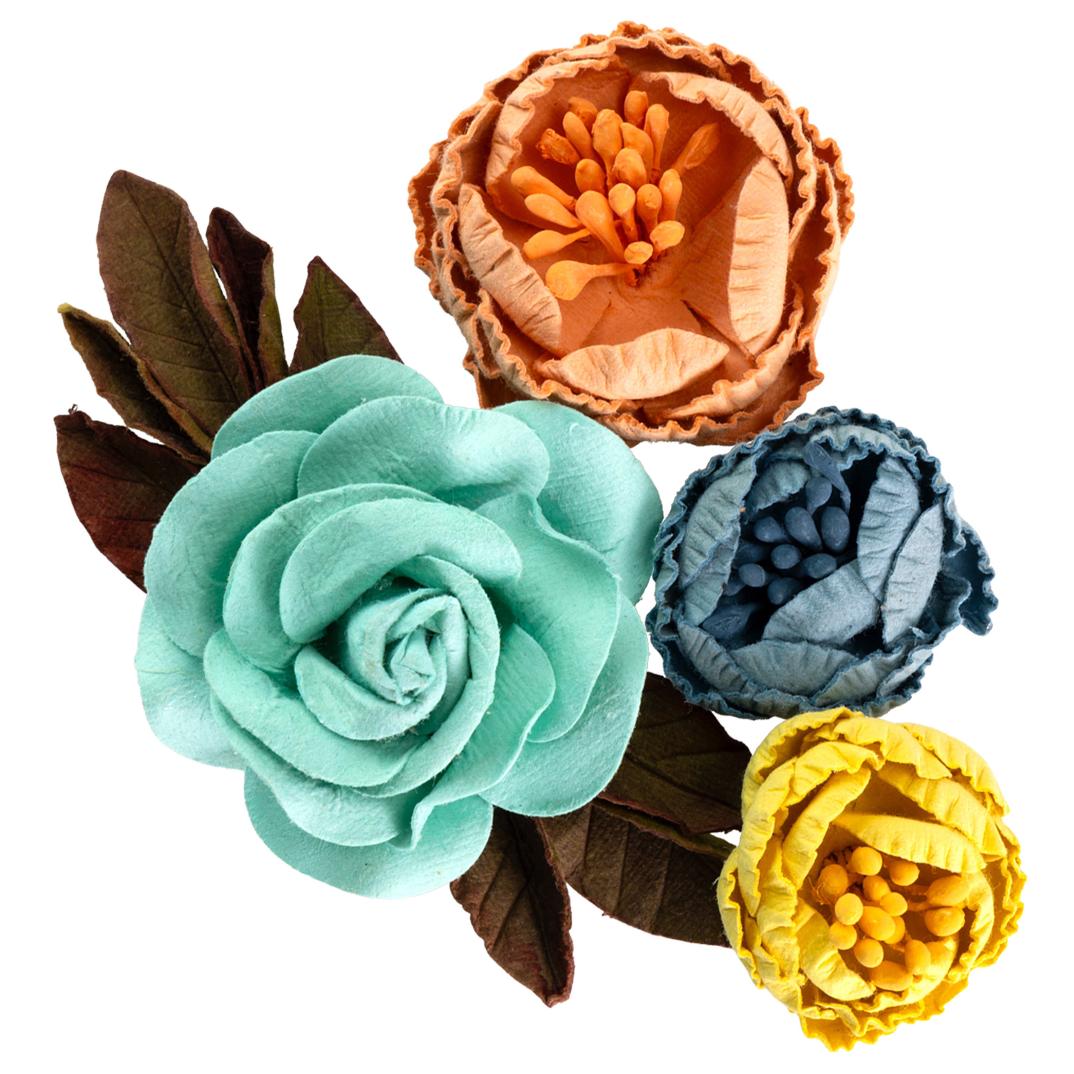 Billie Mixed Paper Flowers with Rose and Peonies - Little Birdie