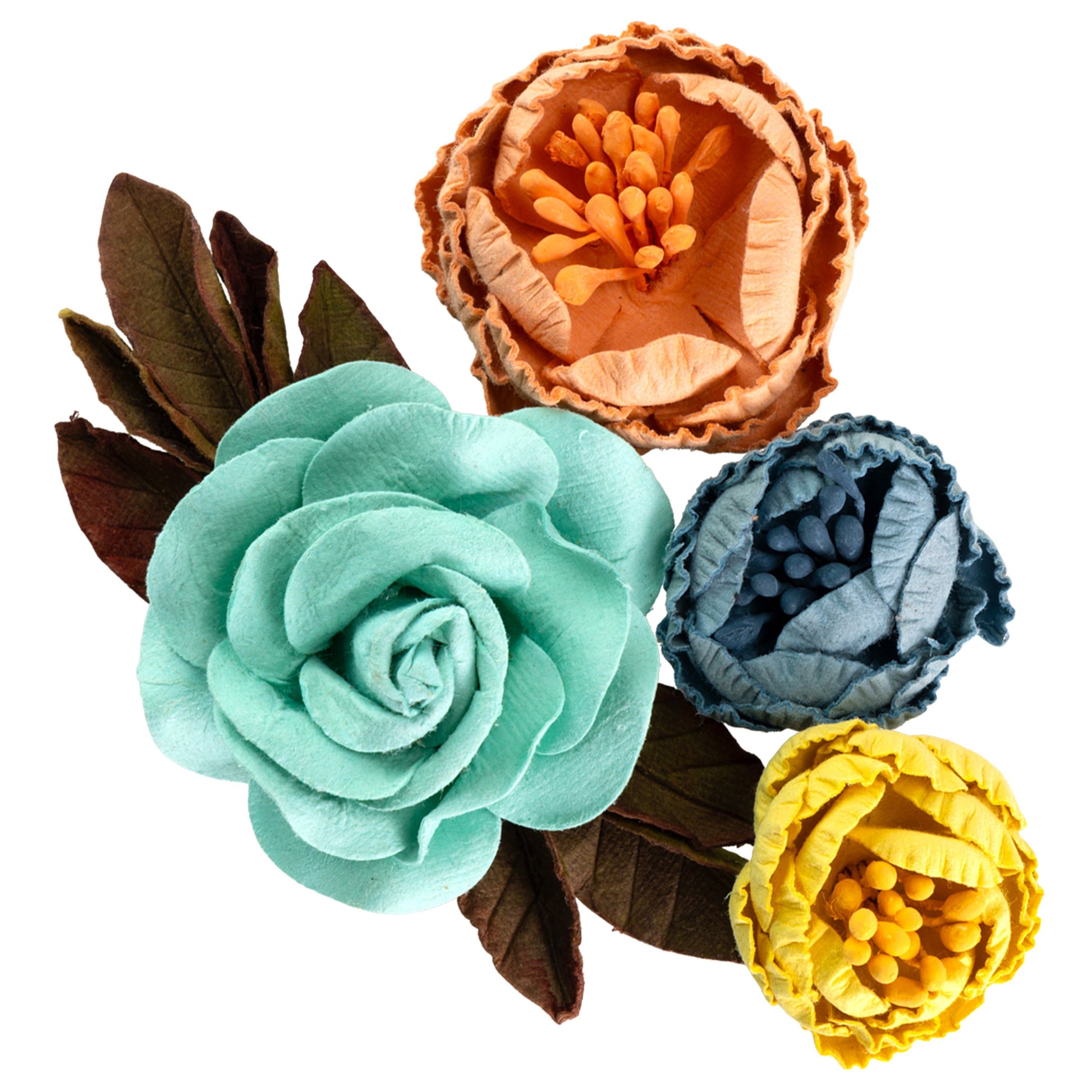 Billie Mixed Paper Flowers with Rose and Peonies - Little Birdie