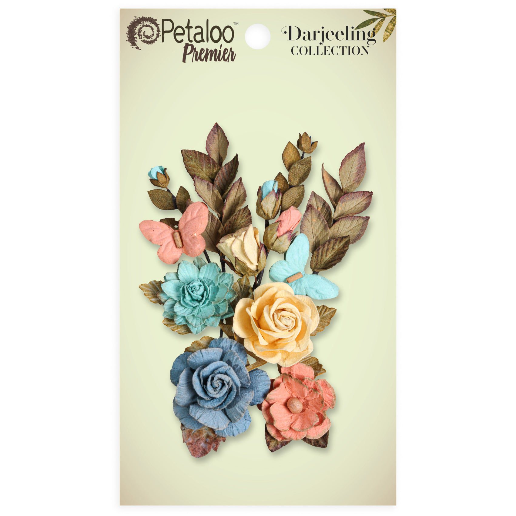 Sienna Paper Flowers and Butterflies from Little Birdie