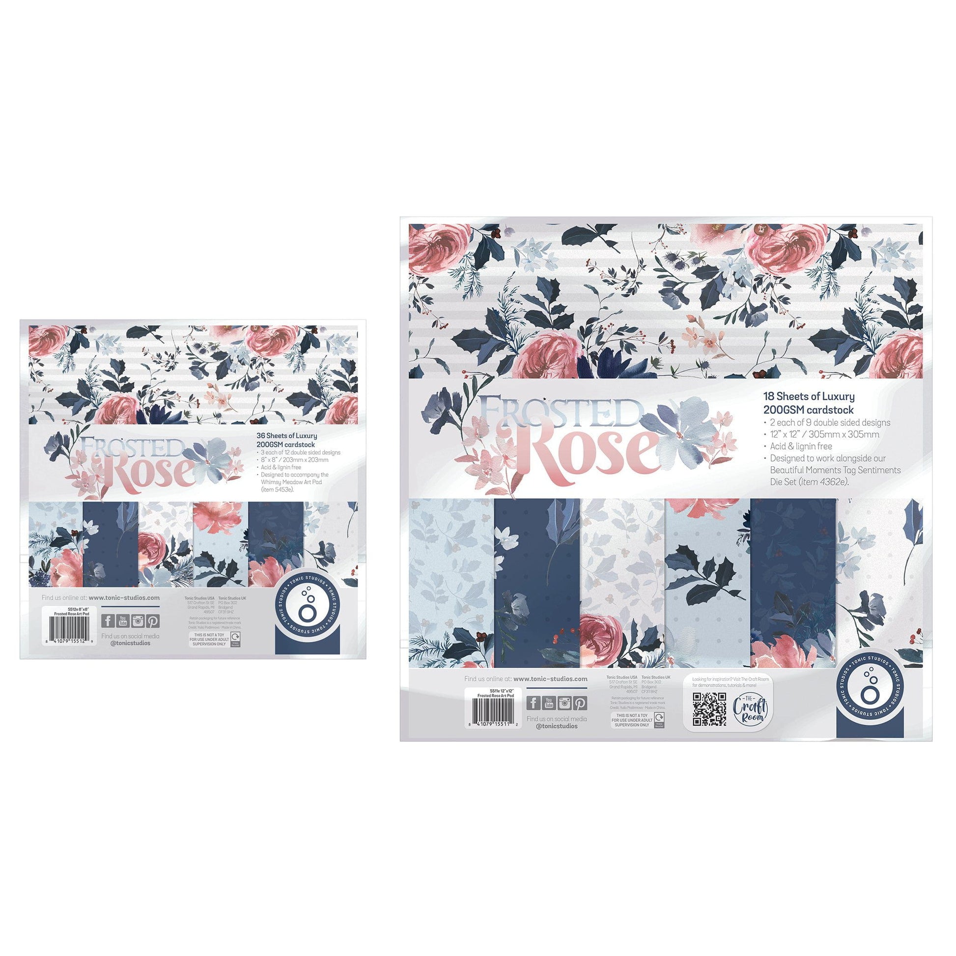 Tonic Studios Frosted Rose Art Paper Pads