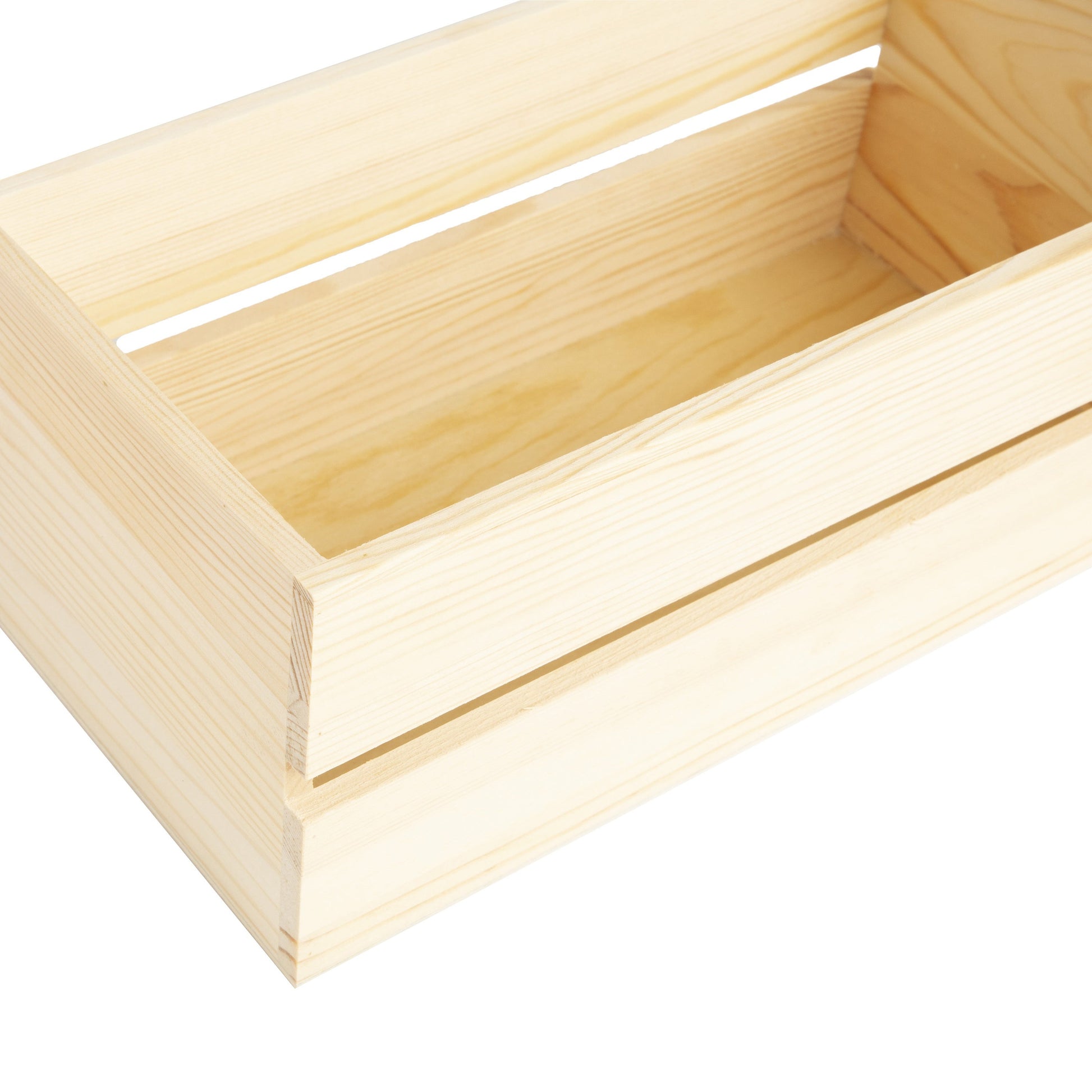5.8" x 4.4" x 11.5" Unfinished Wood CD Crate from CousinDIY
