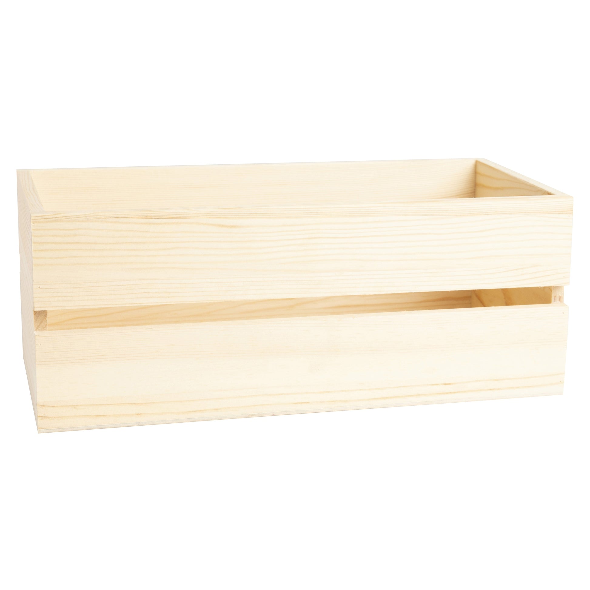 5.8" x 4.4" x 11.5" Unfinished Wood CD Crate from CousinDIY