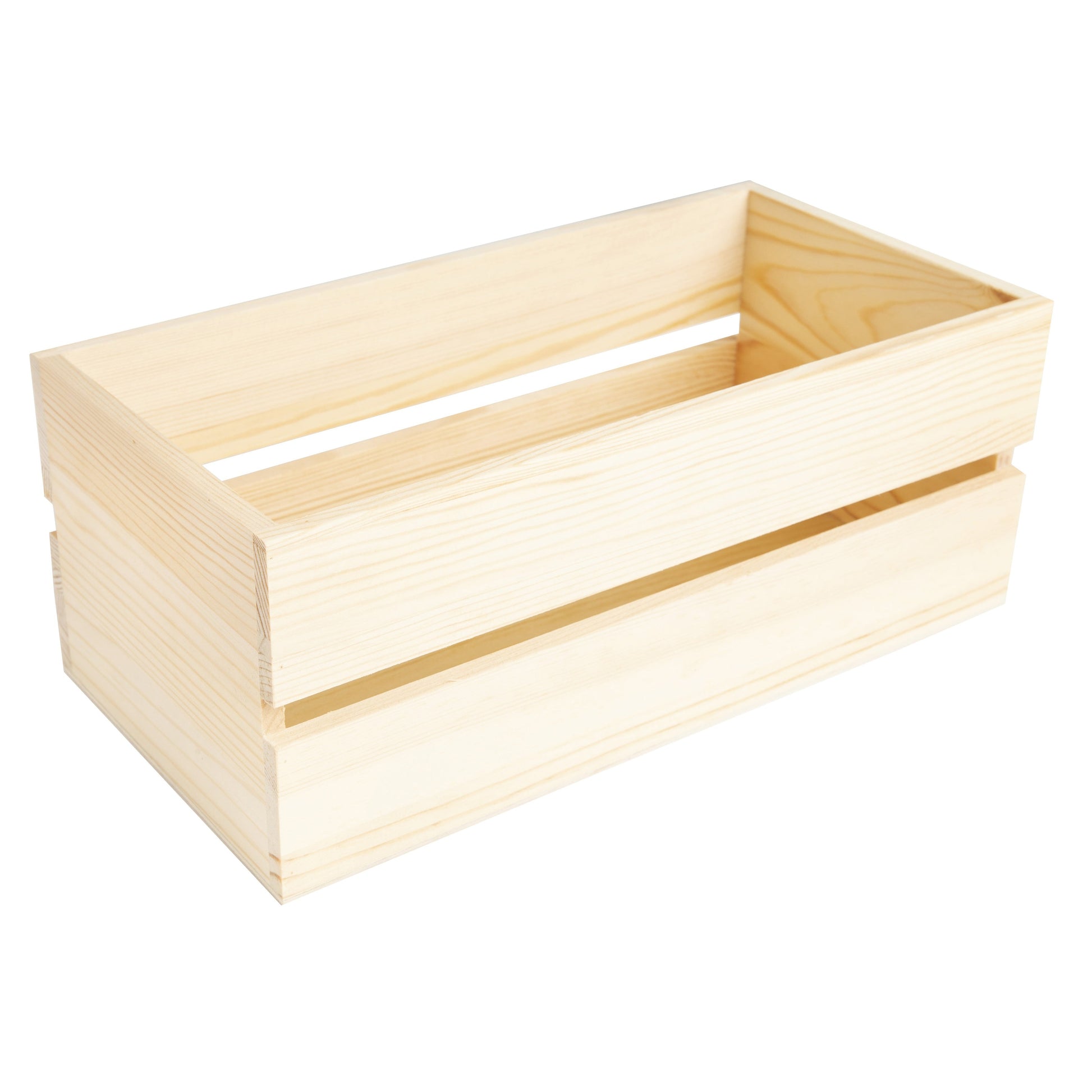 5.8" x 4.4" x 11.5" Unfinished Wood CD Crate from CousinDIY