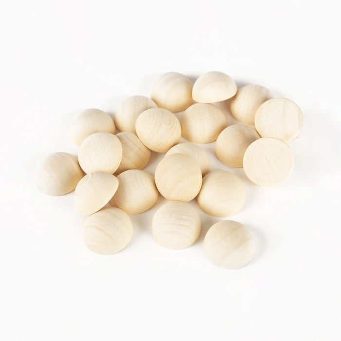 0.625" Natural Wood Split Balls from CousinDIY, 30 pack