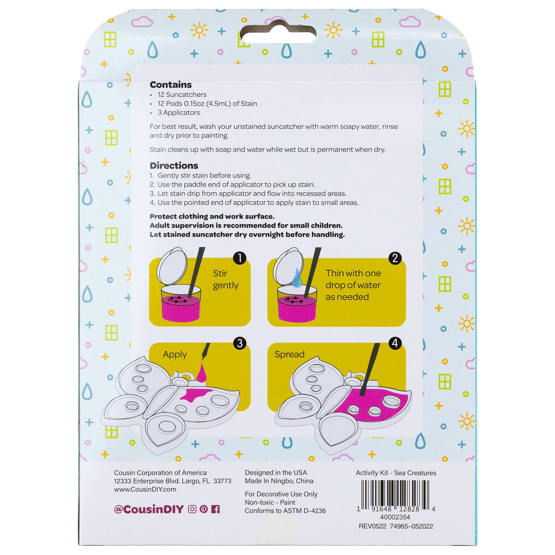 CousinDIY Painted Suncatcher Kits
