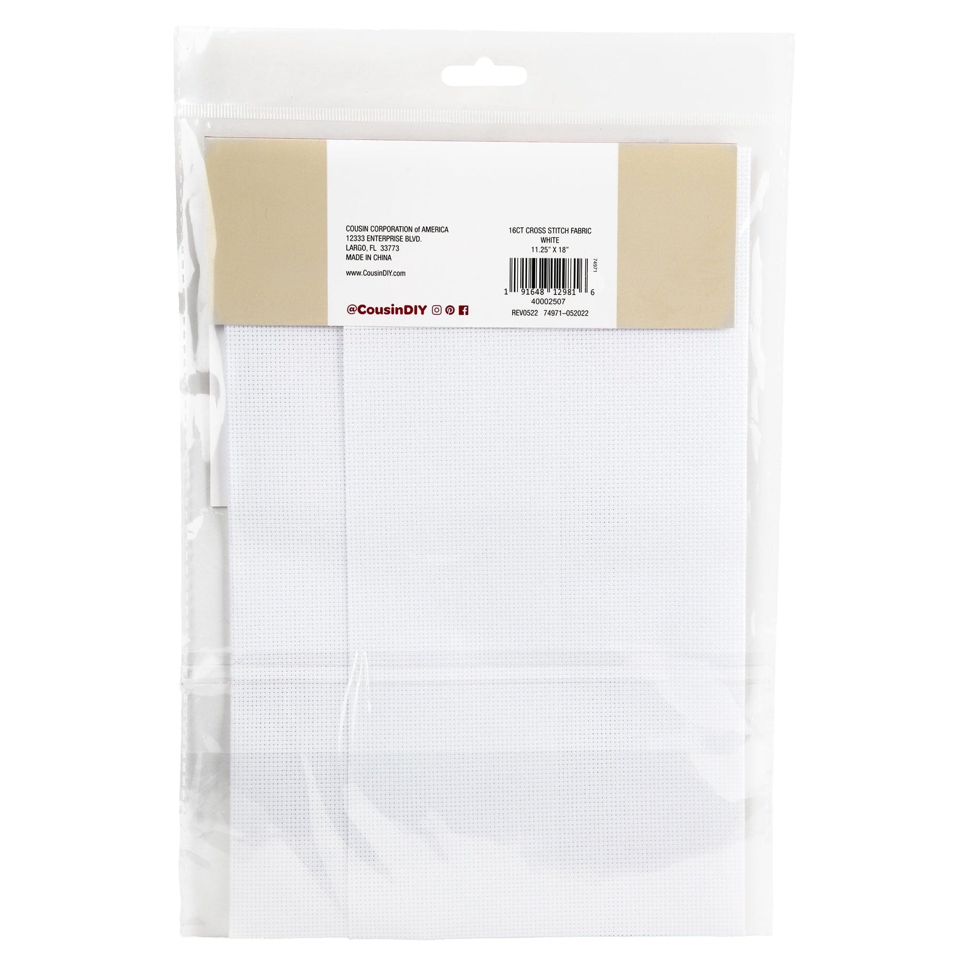 16 Count White Aida Fabric from CousinDIY