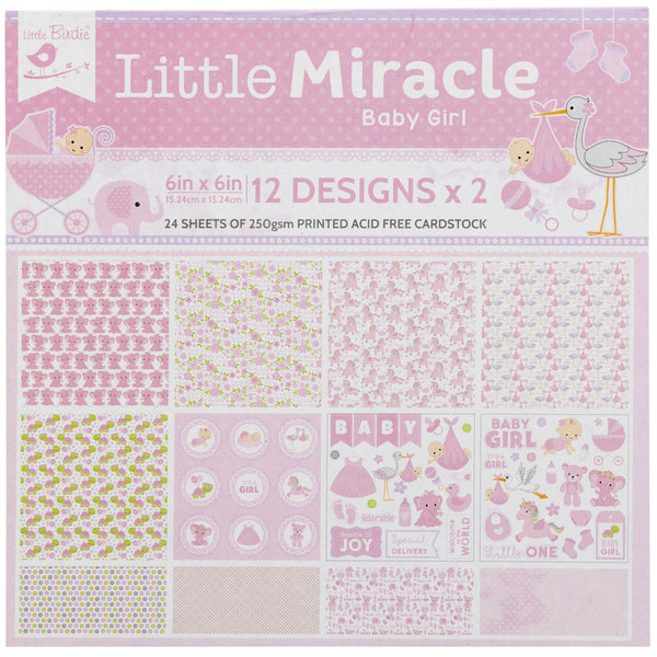 6" x 6" Printed Paper Pads from Little Birdie