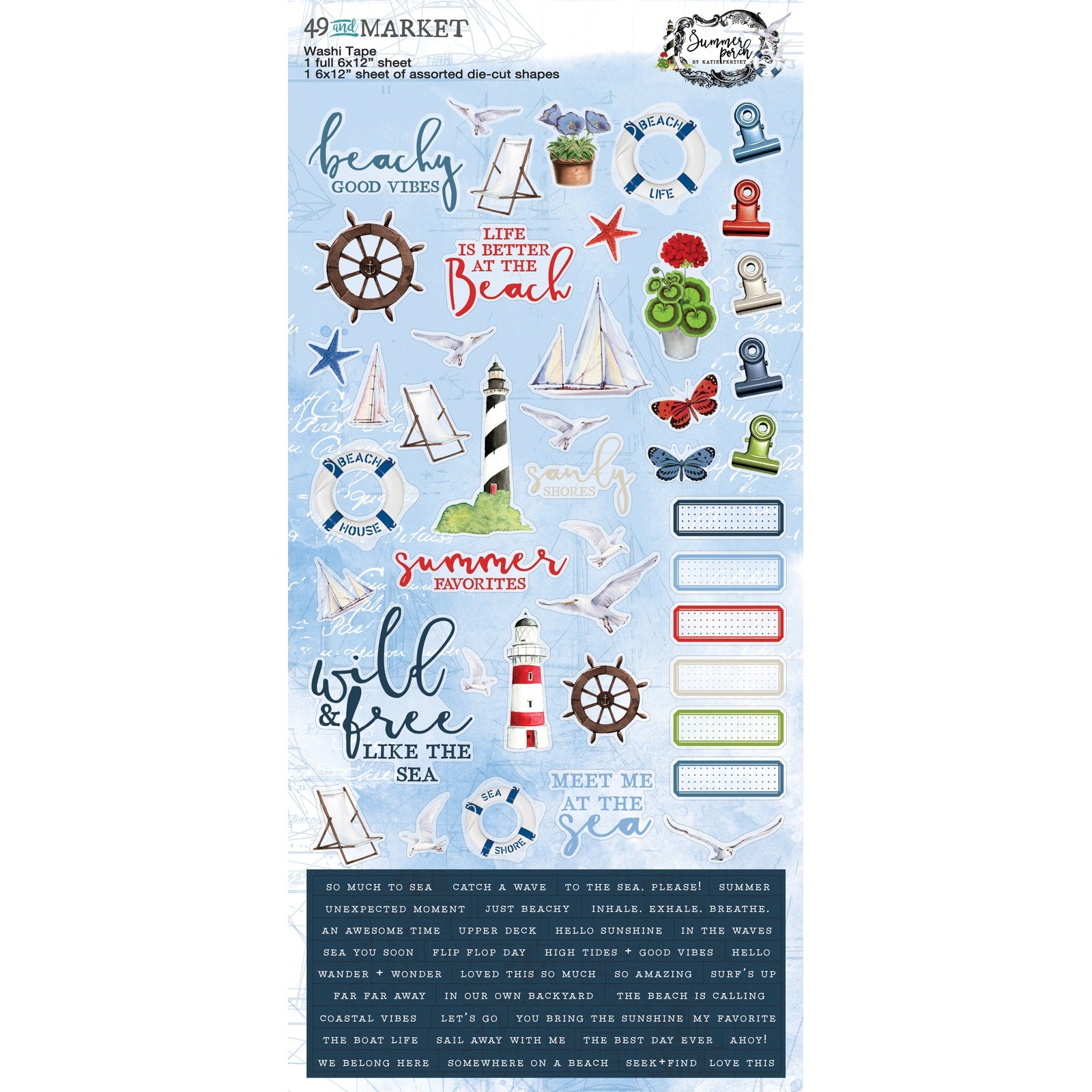 49 And Market Washi Tape Sheets