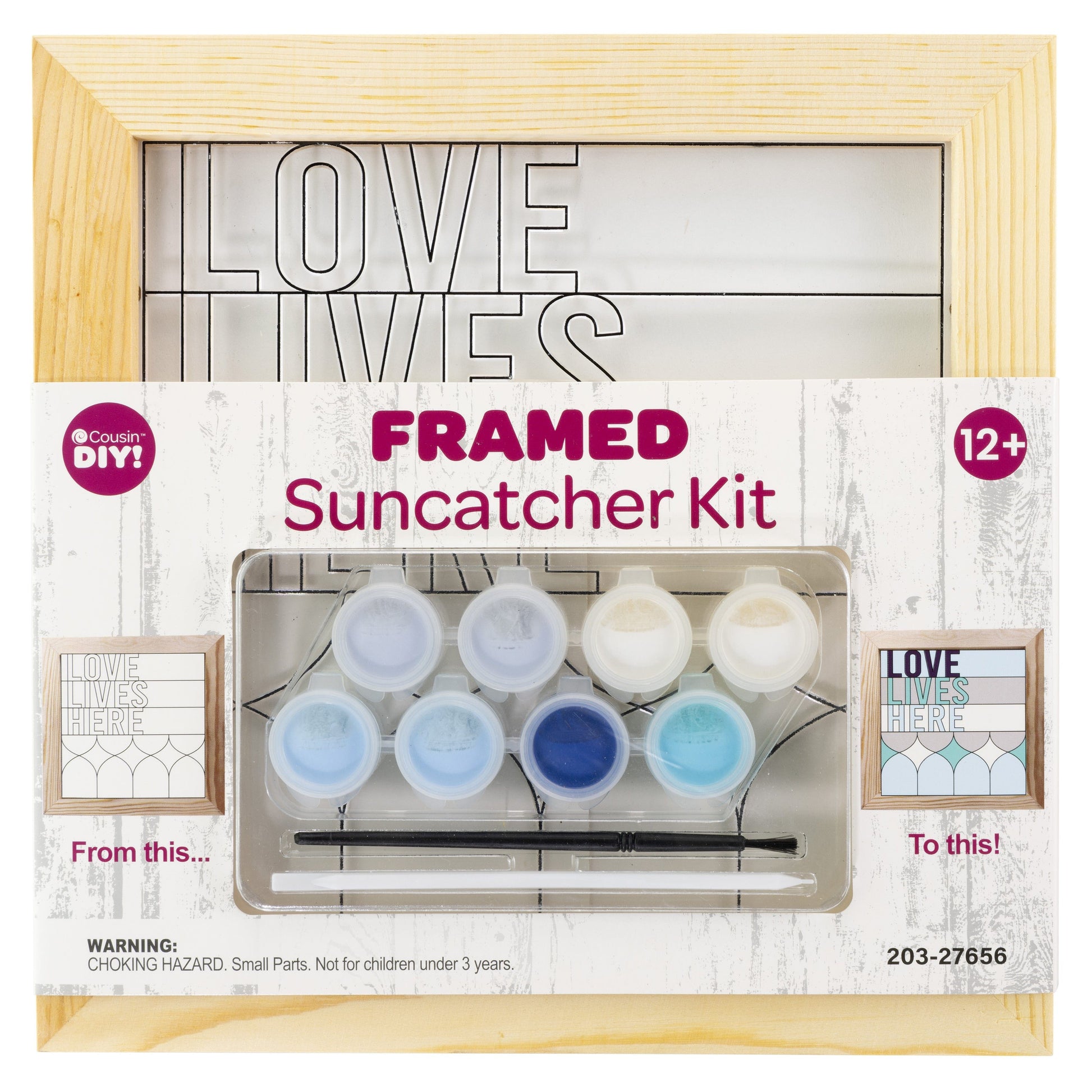 8" x 8" Framed Suncatcher Kits from CousinDIY