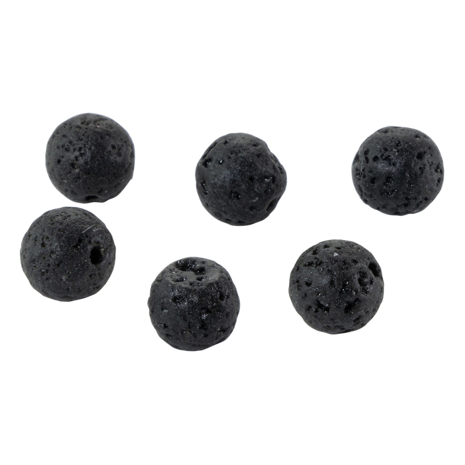 8mm Black Lava Beads from CousinDIY