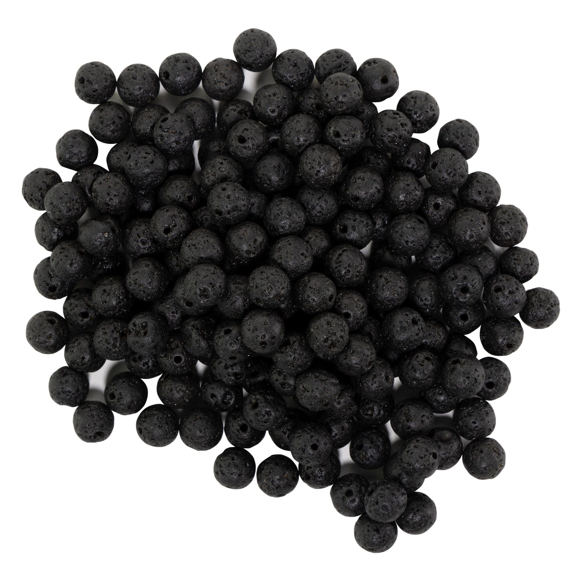 8mm Black Lava Beads from CousinDIY
