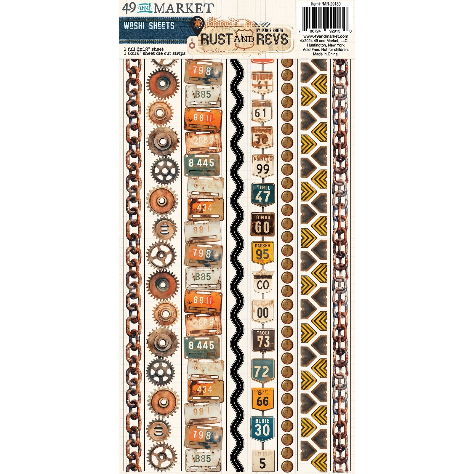 49 And Market Washi Tape Sheets