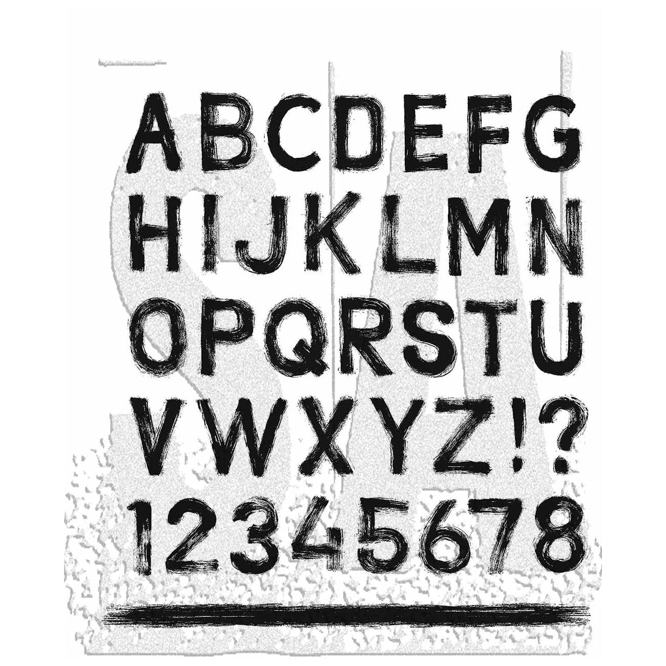 Tim Holtz Cling Stamps - Letters & Numbers