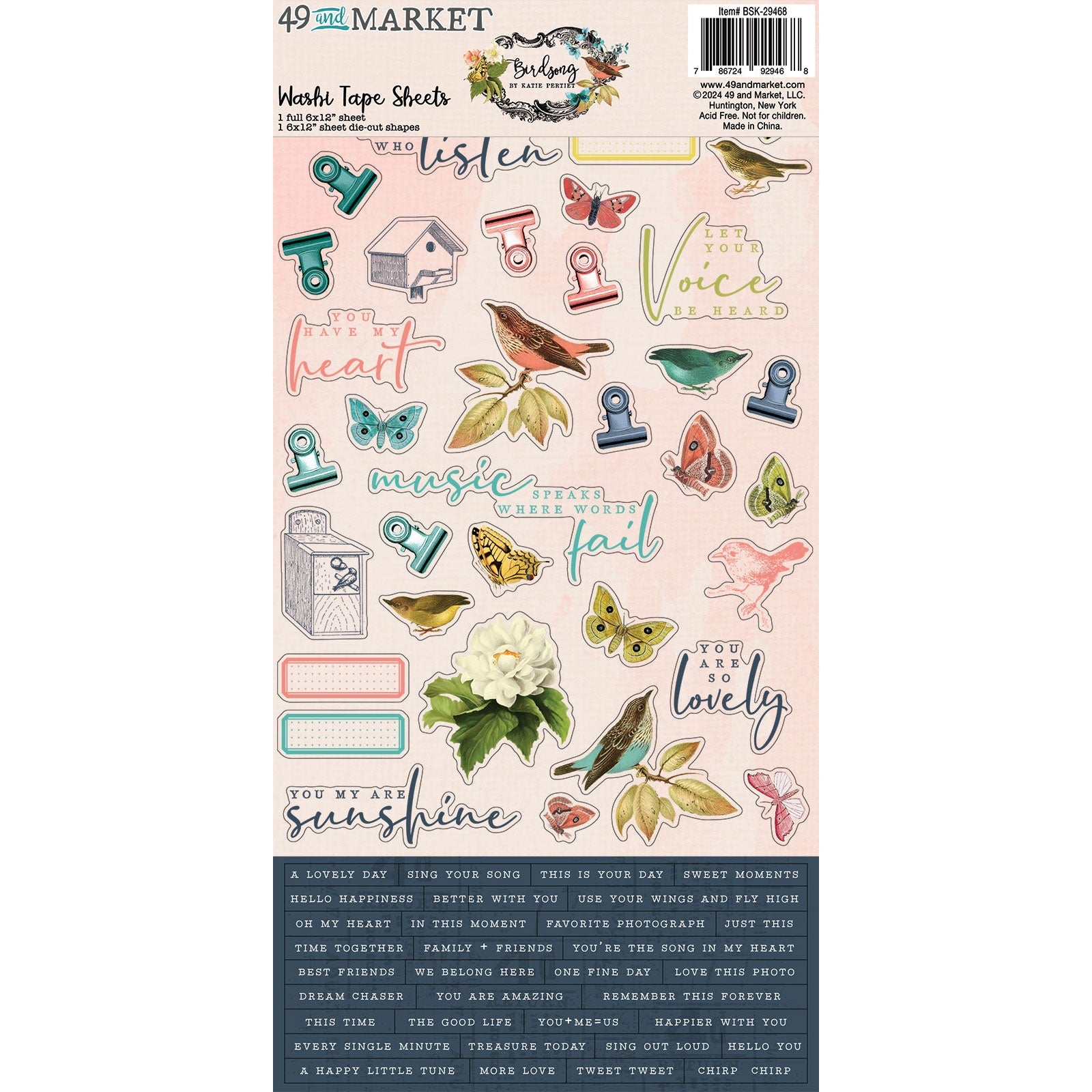 49 And Market Washi Tape Sheets